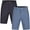 Slub Blk-Nvy, variant on Brickline 2-Pack Men's Hybrid Shorts - Big & Tall Sizes up to 50 - Quick Dry Stretch Fabric - Perfect for Swimming, Golf, Casual Wear, and Outdoor Activities - Available in Multiple Colors