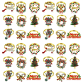 thumbnail image 1 of 36 Pieces Christmas Napkin Rings Set Metal Christmas Napkin Holder Napkin Ring Decor, 1 of 7