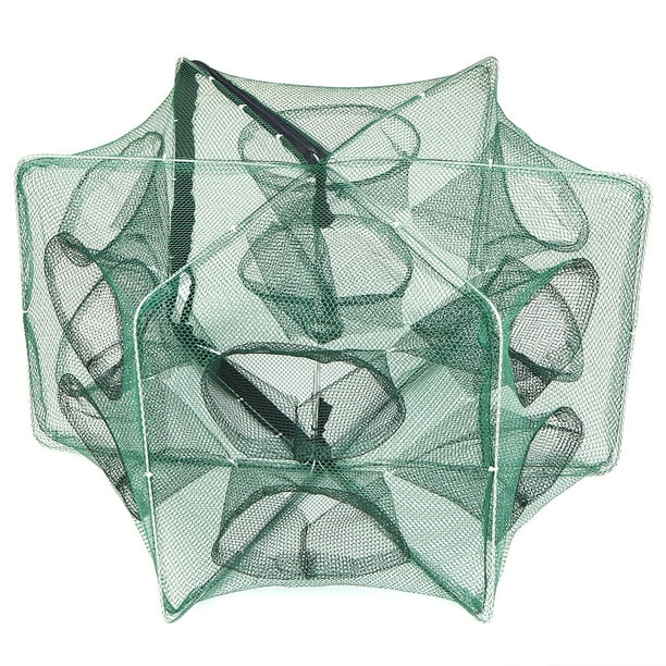 Foldable Fishing Net Hexagon 6 Hole Fishing Net Shrimp Cage Trap Minnow