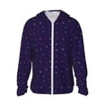 thumbnail image 2 of Uemuo Mathematical Symbols Pattern Women's Full Zip UPF 50+ Sun Protection Hoodie Jacket Long Sleeve Sun Shirt Hiking Outdoor Performance with Pockets-Small, 2 of 9
