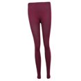 thumbnail image 3 of Leggings forrados de vellón Colcomx para mujer Footless Rojo, 3 of 8