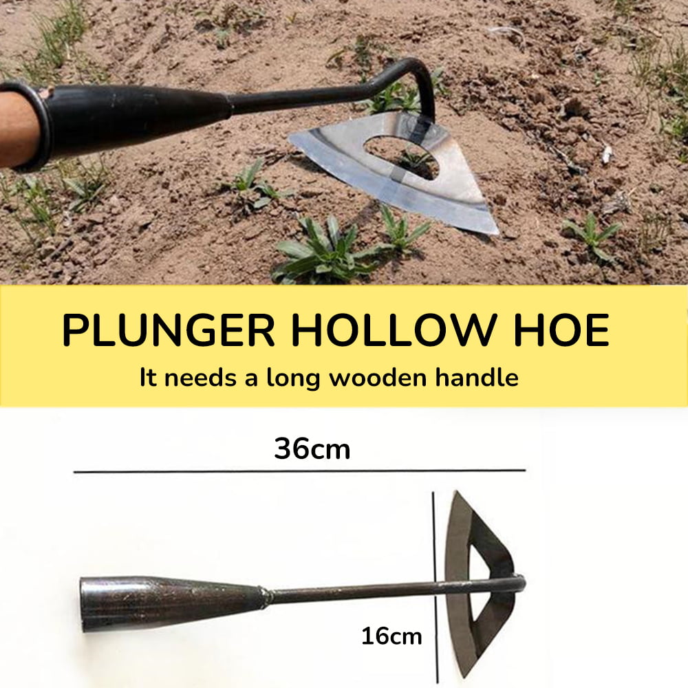 2pcs Household Durable Steel Hoe Forged Hoe for Outdoor Yard Garden 