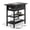 Black, variant on End Table with Charging Station, Top Side Table with USB Ports and Outlets, 3-Tier Small Side Table with Storage for Small Space, End Tables for Living Room/Bedroom, Brown