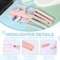 thumbnail image 3 of Uxcell Aesthetic Highlighter, 12 Pack Water Based Broad Tip Writing Marker Pens Square Colored Highlighter Studying Supplies for Office Journal DIY Home Daily Use, Smoky Blue, 3 of 6