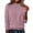 Light Pink, variant on ManxiVoo Elegant Stand Collar Knit Sweater For Women Semi High Neck Lightweight Pullover Long Sleeve Soft Layering Staple XXL Size Black