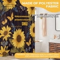 thumbnail image 6 of BSHAPPLUS Shower Curtain Set Sunflower Bathroom Sets with Shower Curtain and Rugs Waterproof Shower Curtain 12 Hooks for Bathroom 71 x 71 inches, 6 of 10