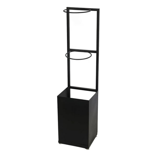 Estante de almacenamiento para baloncesto, organizador de equipo deportivo, estante portátil para fútbol, de béisbol y bádminton para jardín Negro