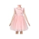 thumbnail image 1 of Vestido de Niña Rosa con Lentejuelas Encaje Fiesta Boda Certamen Tul sin Mangas 12 Años, 1 of 8
