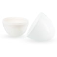 thumbnail image 3 of Giant Extra Large White Plastic Easter Egg Two Tones 12 Inches, 3 of 3