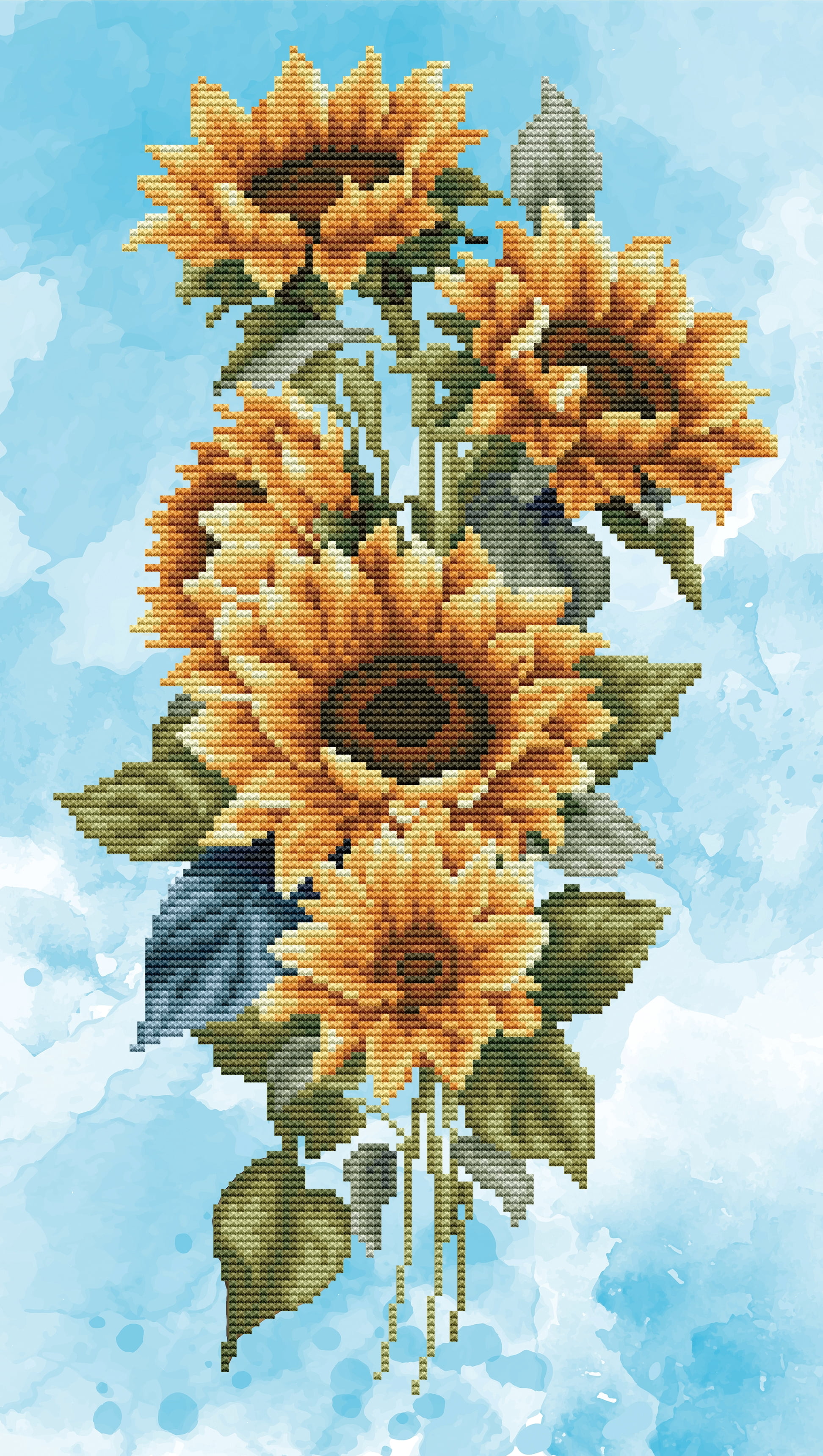 DIAMOND DOTZ® Sunflower Bouquet Special Edition No-Count Cross