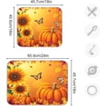 thumbnail image 3 of Autumn Fall Dish Drying Mat 16x18 inch Pumpkin Fall Leaves Butterfly Drying Pad Dish Drainer Mat Protector for Kitchen Countertops Counter, 3 of 8