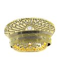 thumbnail image 4 of MANNYA Gold Rhinestone Bride Hat Masquerade Balls PoliceHat Lady Night Club Headwear, 4 of 13