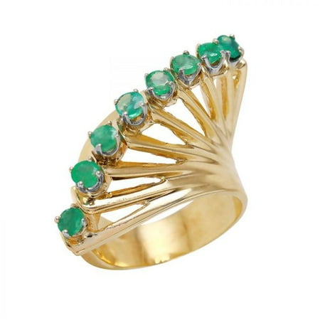 Foreli 1.04CTW Emerald 14K Yellow Gold Ring