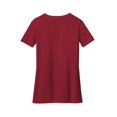 thumbnail image 4 of District Adult Female Women Electric Heather T-Shirt Red Fleck Medium, 4 of 4