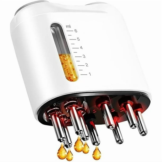 wonima11 Hair Oil Applicator - Multi Function Electric Scalp Massage Comb Portable Scalp Massaging Comb Scalp Brush for Home, Travel