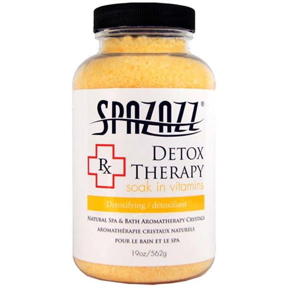 Spazazz RX Therapy Aromatherapy Salt Crystals 19oz – Detox Therapy – Relaxing Soak for Hot Tubs & Bathtubs