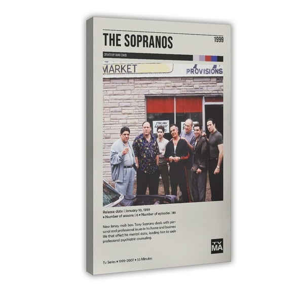 Movie Posters Sopranos Living Room Bedroom Study Decoration2 Canvas Poster