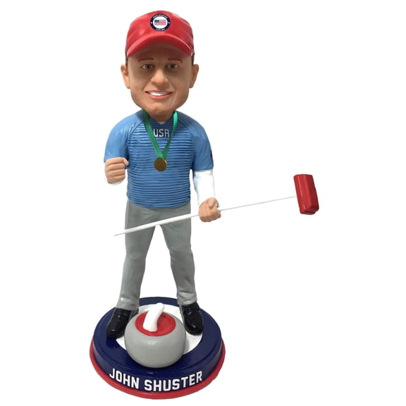 John Schuster Olympic Curling Bobblehead