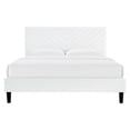 thumbnail image 6 of Modway Roxanne Performance Velvet Full Platform Bed in White, 6 of 10