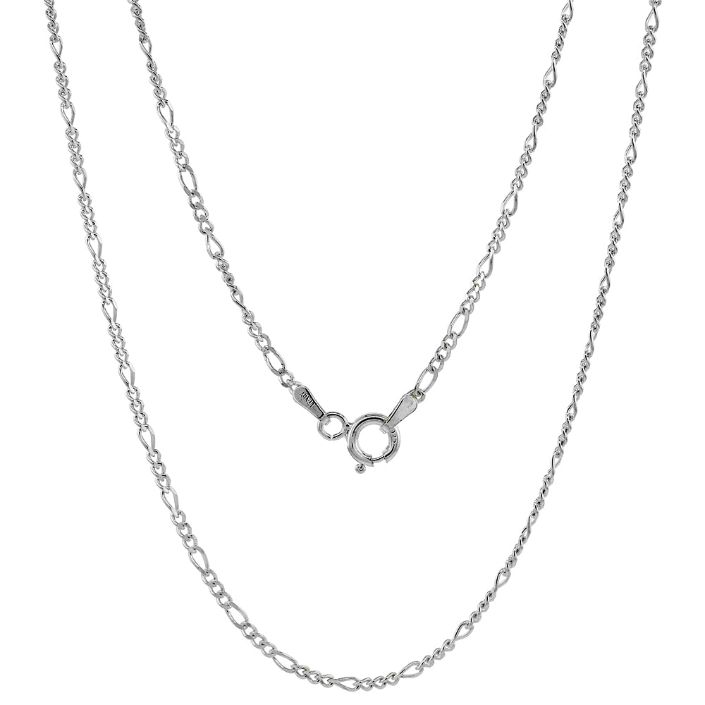 Belcher Chain Necklace 4-8mm 18-30" Silver Steel & 18K Plated Gold