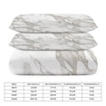 thumbnail image 2 of 3 Pcs Soft Bedding Set, Includes 1 Duvet Cover with Zipper And 2 Pillow Shams,Marble Texture Full(79"×90"), 2 of 8