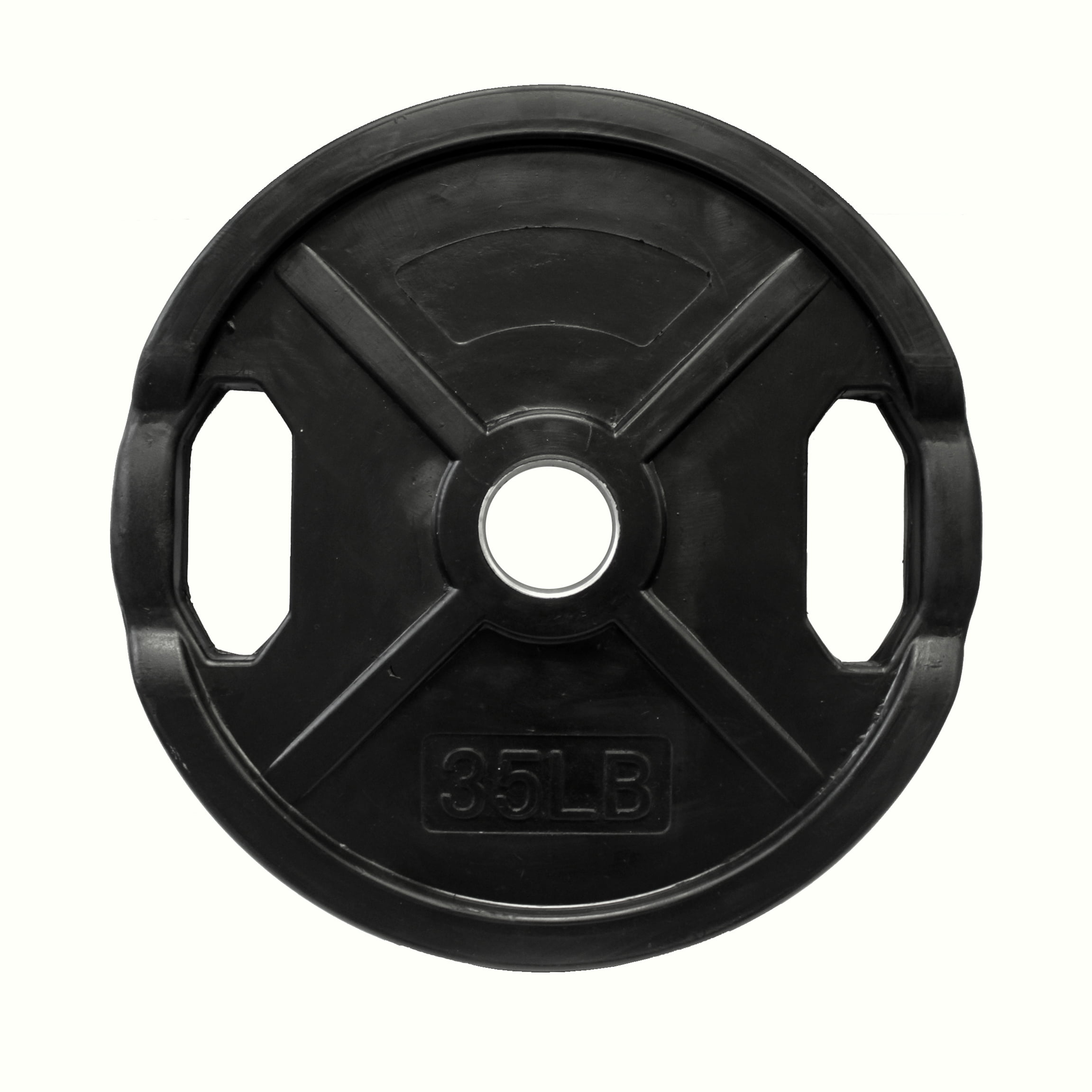 Ader Rubber Coated 1'' Plate Pair 7.5lb Black 