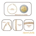 thumbnail image 3 of Arete Arracada De Oro 10k Con Diamantado Estilo Panal 30mm, 3 of 5