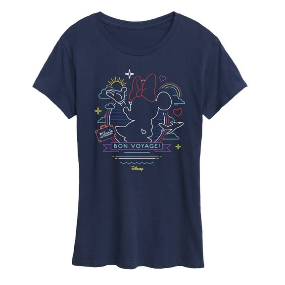 Disney - Minnie Mouse - Bon Voyage on the Cruise - Women's Short Sleeve Graphic T-Shirt