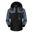 thumbnail image 2 of MIUOWANP Mens Winter Jacket Waterproof Men Winter Windbreaker Outdoor Mountaineering Hooded Clothes Thermal Jacket Black XL, 2 of 5