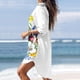 thumbnail image 5 of Ichuanyi liquidación de mujeres de verano para mujeres tocadoras de manga larga de cuello de manga larga con vestidos de camisa de bolsillo ICHUANYI WER2023081603146, 5 of 7