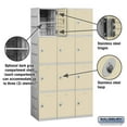 thumbnail image 4 of 12" Wide Four Tier Plastic Locker - 3 Wide - 6 Feet High - 18 Inches Deep - Tan - Assembled, 4 of 4