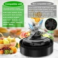 thumbnail image 4 of 2 Pack Blade Assembly 6 Fins Blender and 2 Single Serve 16 oz Cups Replacement Parts Compatible with Nutri Ninja BL770 BL771 BL772 BL740 BL780 BL660 BL663 Professional Smoothie Blender (3.35 inch), 4 of 5