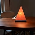 thumbnail image 2 of Himalayan Handcrafted Pink Pyramid Salt Lamp, Amber Glow Light with Bulb,Unique Gift Idea by Apex Global, 2 of 5