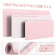 thumbnail image 2 of Protector de mesa de escritorio de cuero de PVC impermeable WEIHJMXG rosa 80 x 40 cm, 2 of 5