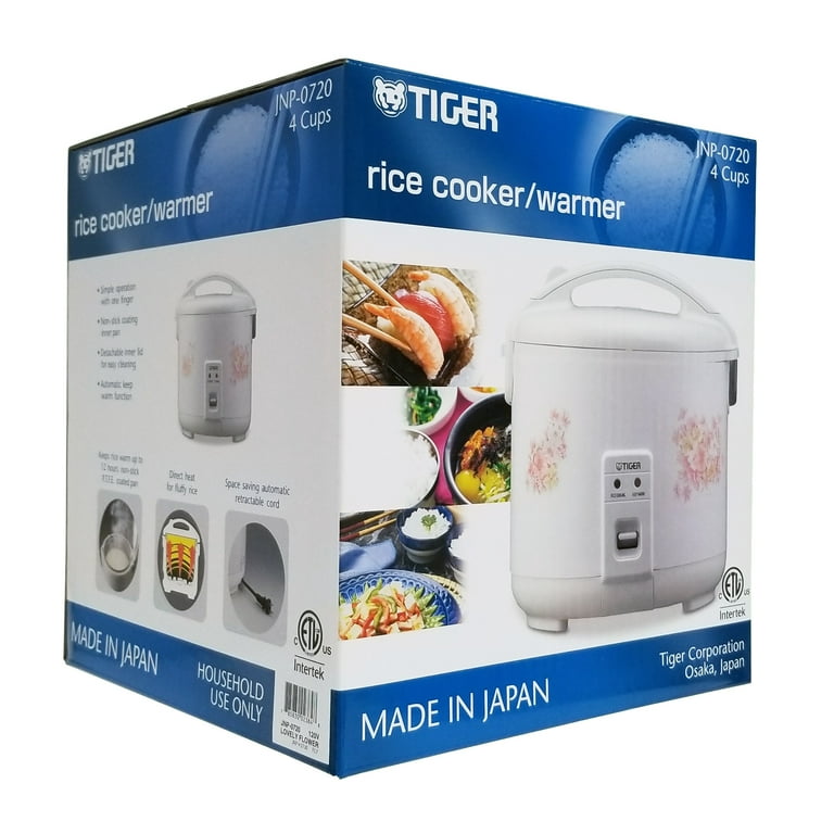 TIGER 4 Cups Rice Cooker/Warmer JNP-0720 - Tak Shing Hong