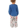 thumbnail image 2 of Munki Munki Matching Toddler Snoopy Holiday Family Pajama Set, Gray/Blue, 4T, 2 of 2