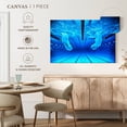 thumbnail image 5 of Elephant Stock Swimming Contest Wall Art - Horizontal Canvas Wall Art - Living Room Wall Decor - Sports Canvas - Blue And Turquoise Decor - 12" x 8", 5 of 8
