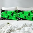 thumbnail image 4 of Erosebridal Teens Basketball Sheet Set Twin, Green Bedding Sets Twin Size, Modern Ball Sports Decor 3pcs, 4 of 7