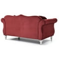 thumbnail image 6 of Glory Furniture Hollywood Velvet Loveseat in Burgundy, 6 of 6