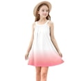 thumbnail image 6 of Summer Clearance Holiday Deals 2025! QTOCIO Toddler Girls Dresses, Baby Girl Summer Clothes, Kids Girls Cute Gradient Sleeveless Camisole Dress A Line Suspenders Wrinkle Dress, Pink, 9 Years, 6 of 8