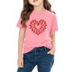 thumbnail image 4 of Blusas y camisas de manga corta con cuello redondo para niños y niñas, camisetas gráficas de manga corta, blusas con estampados bonitos para la temporada escolar., 4 of 9