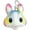 Rabbit, variant on Rainbow Emoji Mini Microbead Pillow Backpack Charm - Candy Scented Unicorn
