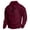 Wine, variant on Leey-World Men's Quarter Zip Fleece Pullover, Stand Collar Thermal Long Sleeve Sweatshirt for Outdoor Casual Hiking(White,L)