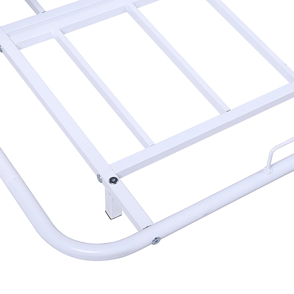 Kepooman White Modern Metal Frame Daybed with Trundle Kepooman White Modern Metal Frame Daybed with Trundle
