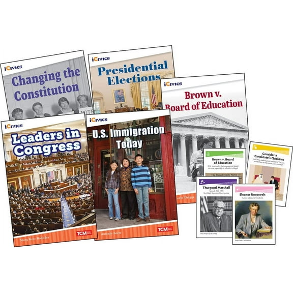 Icivics: Icivics Grade 5: Leadership & Responsibility 5-Book Set Game Cards (Other)