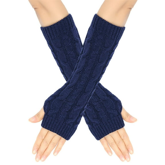 2pcs Stylish Fingerless Arm Covers Breathable Arm Warmers Autumn Arm Sleeves for Girls in Winter