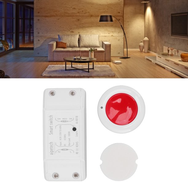 Interruptor Wifi Receptor Inalámbrico 200mAh Interruptor sin Cableado Modificaciones Domésticas ABS para el Hogar ANGGREK Otros
