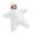 White, variant on UACY Infant Boys Girls Star Shaped Hooded Jumpsuit Plush Wrap Romper, Soft Zip Up Outfit for Newborn Baby Lounging Baby Shower Gift (Yellow, 6-9 Months)