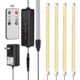 thumbnail image 1 of LED Grow Light Strip for Indoor Plants, Plant Growing Lamps Red Blue Spectrum for Seed Starting with Remote Control, 36W, 180 LEDs, Auto On / Off Timer, 10 Dimmable Levels, 4 Pack (Full Spectrum), 1 of 7