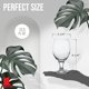 thumbnail image 4 of Red Co. Belluno Classic - Vasos transparentes para agua, zumo, licor - Copas de vino, juego de 4 (13 onzas), 4 of 7